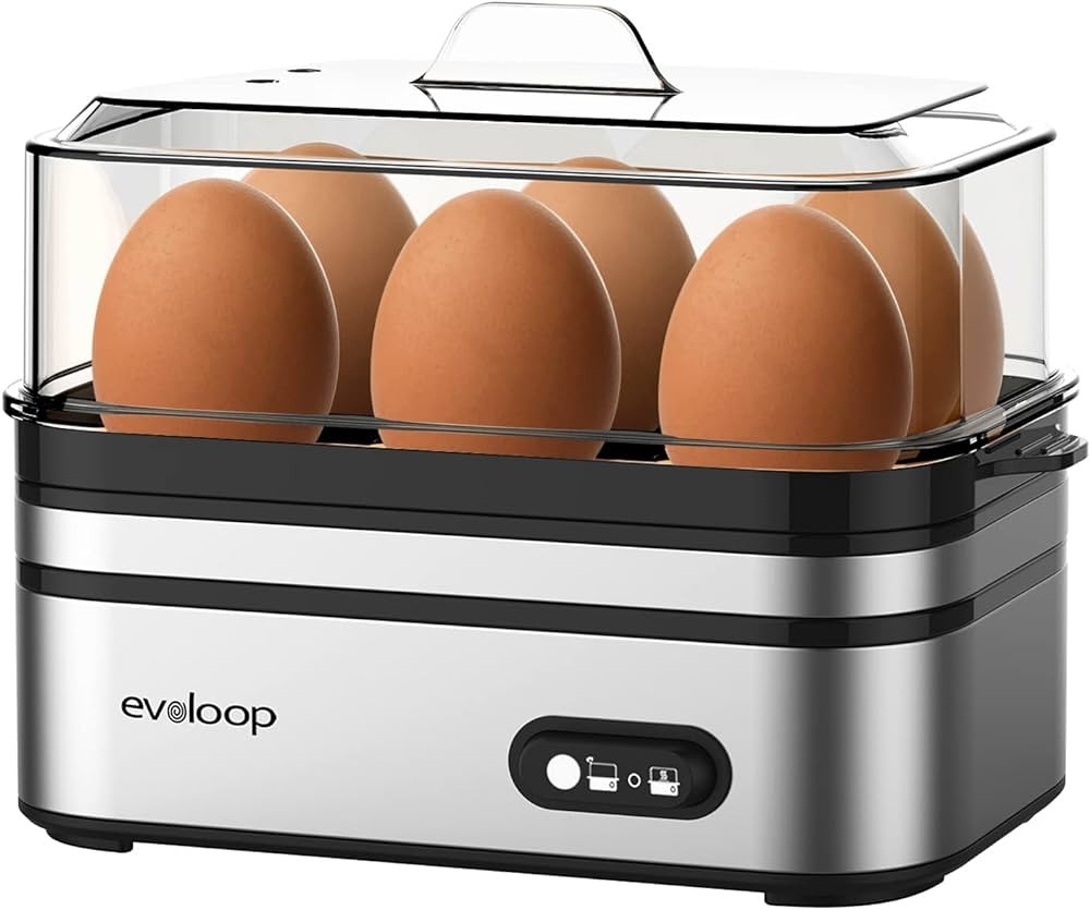 Rapid Egg Cooker Electric 6 Eggs Capacity, Soft, Medium, Hard Boiled, Poacher, Omelet Maker Egg P... | Amazon (US)