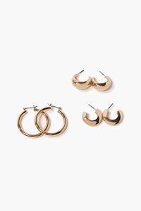High-Polish Hoop Earring Set | Forever 21 | Forever 21 (US)