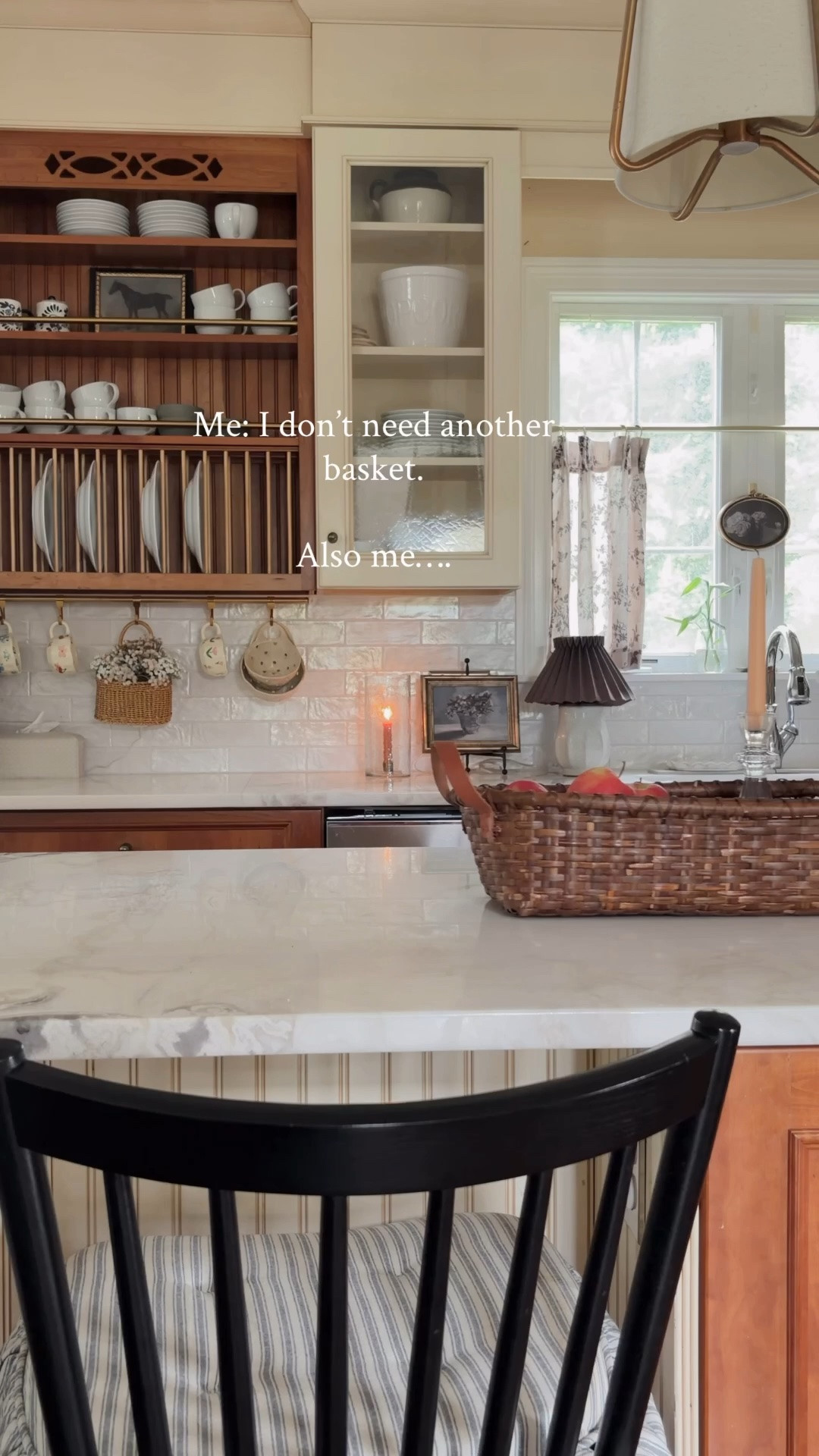 Do I need another basket? Absolutely not. Did I buy this one? Obviously.

I’m calling it now… this Target basket is about to be VIRAL. 👀

I grabbed it before it sells out and turned it into the easiest kitchen island centerpiece.

Add some greenery + a few cozy touches and DONE. 🤌🏻

If you want it, I wouldn’t wait. You know how Target works. 😂

#LTKSeasonal #LTKHome