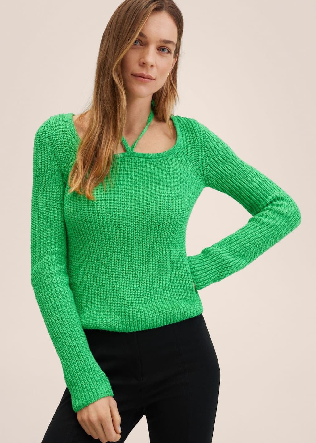 Bow collar sweater | MANGO (US)