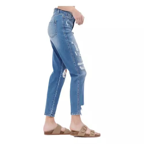 Women's Mica Denim Distressed Relaxed Fit Mom Jeans | Scheels