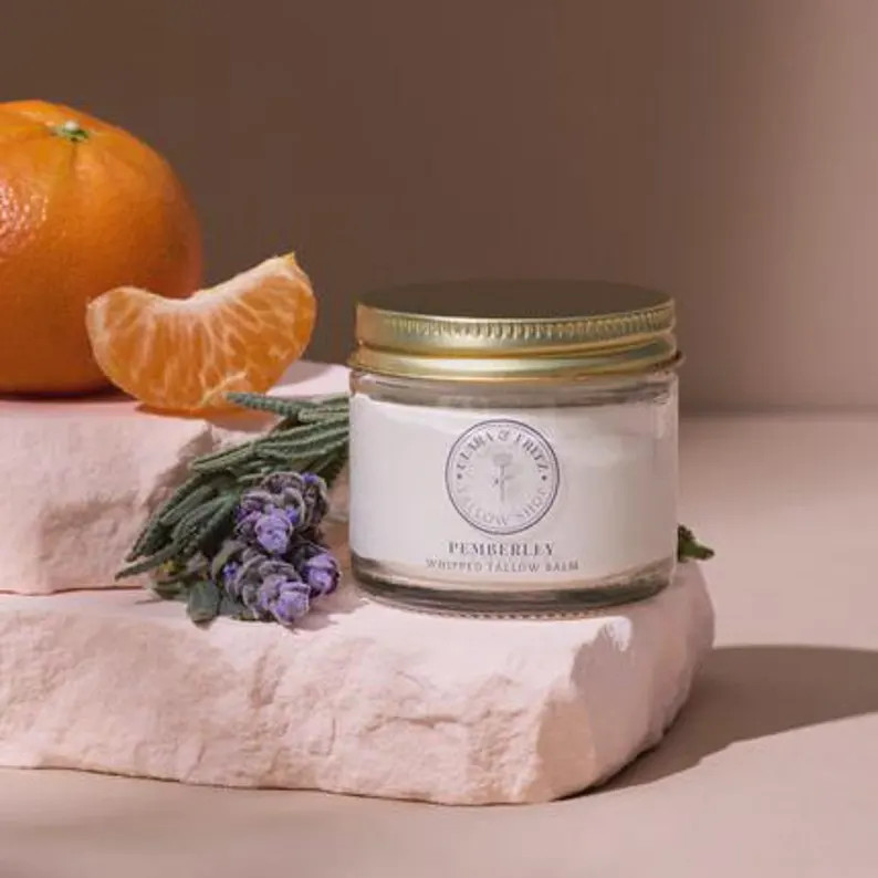 Pemberley Lavender and Sweet Orange Whipped Tallow Balm by Clara and Fritz - Etsy | Etsy (US)