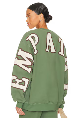 Empathy Crewneck in Army Green | Revolve Clothing (Global)
