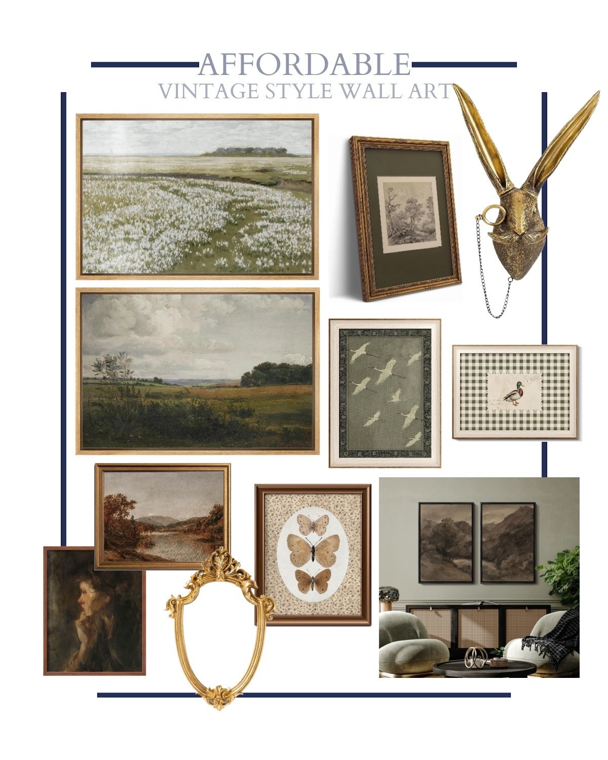 Affordable vintage style art for your gallery wall. Pair with antique and thrifted pieces for an authentic collected feel.

#LTKHome