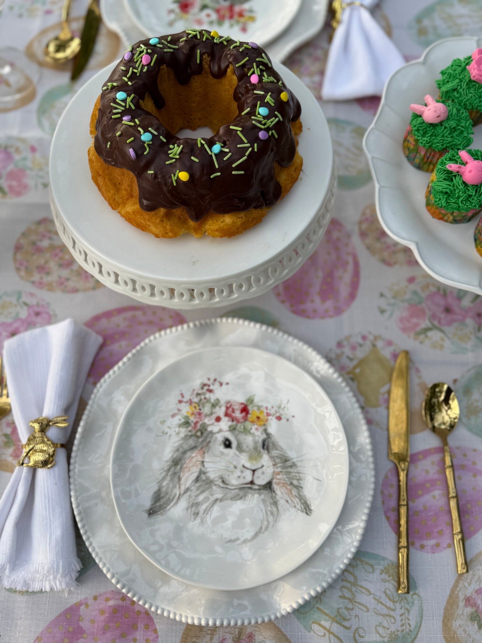 Easter tablescape idea with adorable Easter bunny dessert plates 💗🐰

#LTKParties #LTKHome #LTKSeasonal