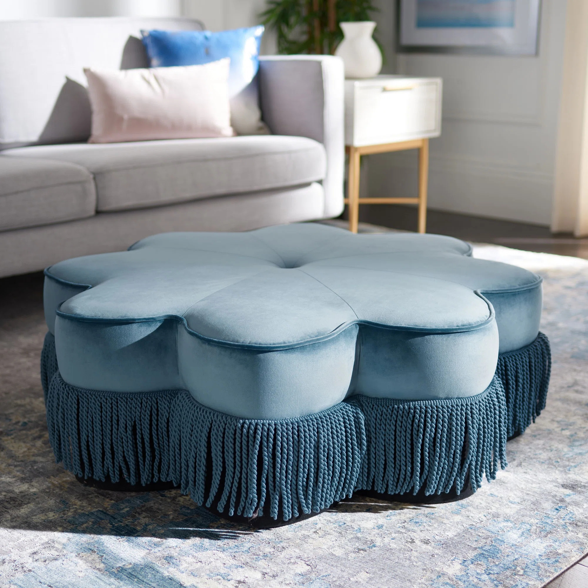 Khan Upholstered Ottoman | Wayfair North America