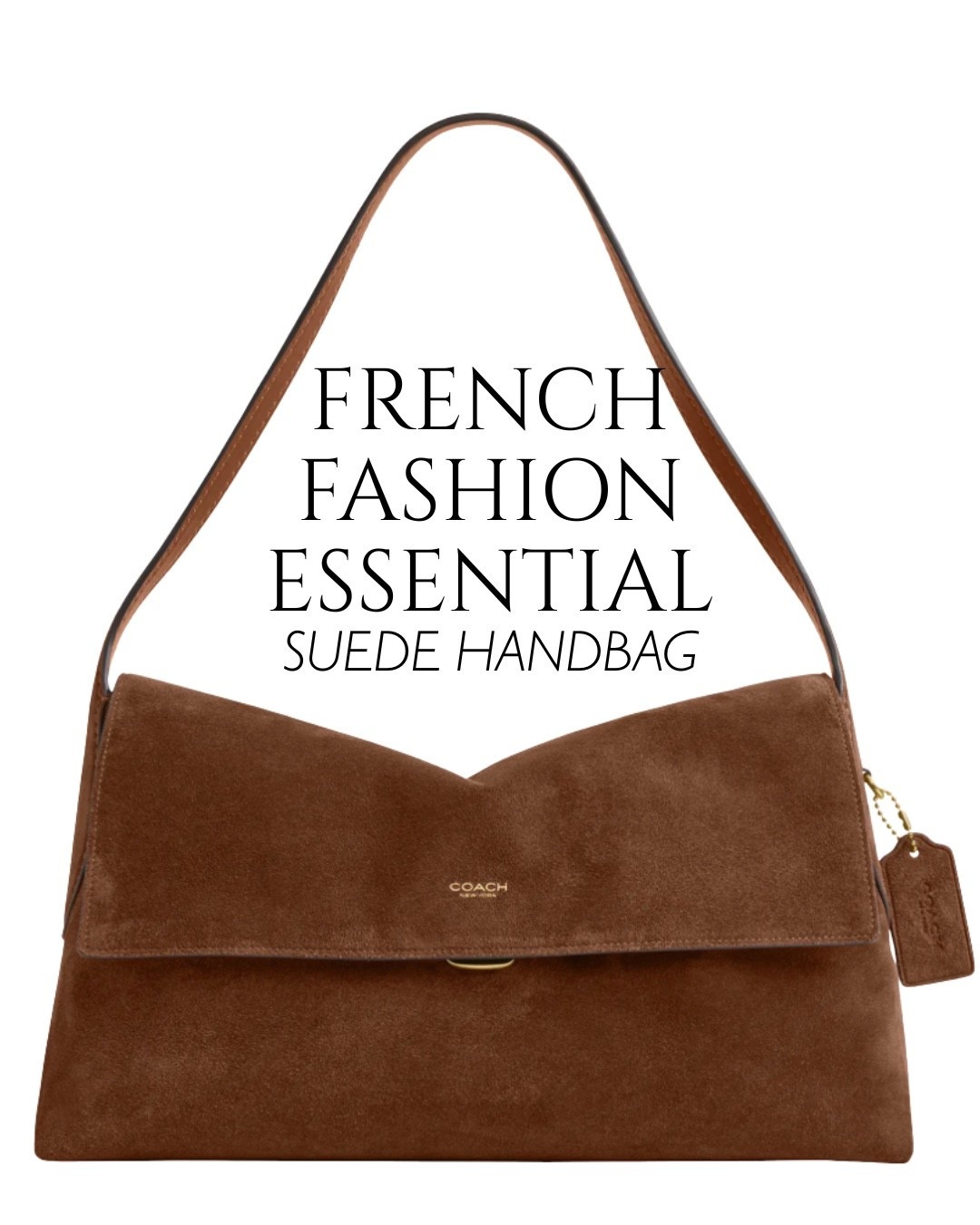 French girl style essentials for fall! Suede or leather handbag for a timeless piece and a chic fall wardrobe!

Fall fashion, French style, fall outfit, classic style, French girl style

#LTKOver40