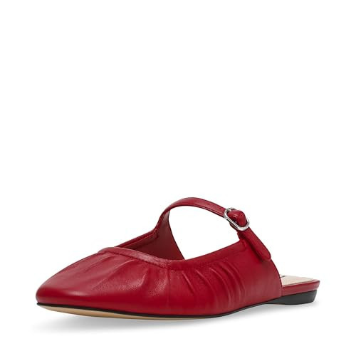 Steve Madden Women's Gisele Mule, Red Leather, 6.5 | Amazon (US)