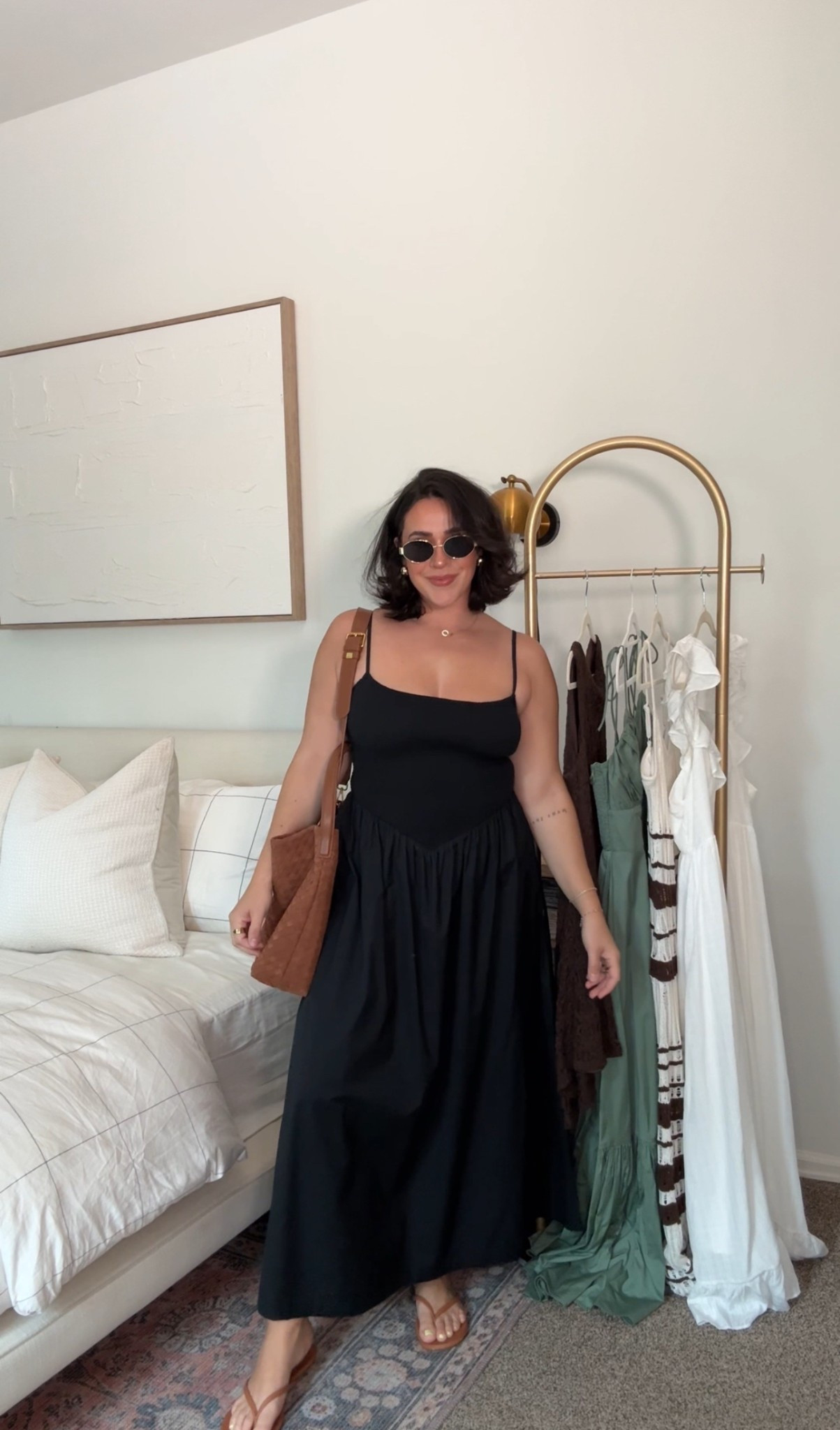 Use code 25AF for 25% off today only! Chic black dress for spring or summer size medium for me, it’s smocked and stretchy and so comfy! Has pockets. Perfect for a summer European vacation. 

#LTKMidsize #LTKSeasonal #LTKTravel