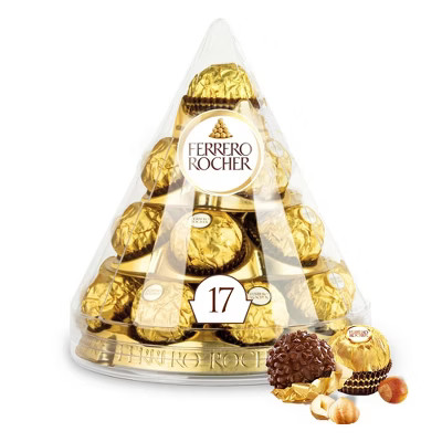 Ferrero Rocher Christmas Chocolate Gift Cone - 7.5oz/17ct | Target