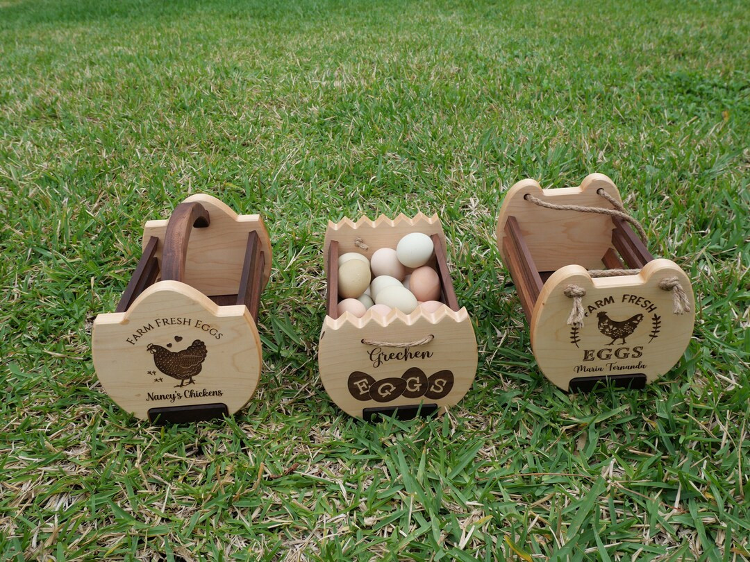 Custom Engraved Egg Basket-decorative Kitchen Basket-chicken Coop Decor-storage Basket for Eggs-r... | Etsy (US)