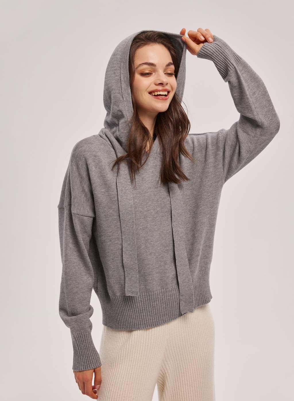 Fine-Knit Hooded Sweatshirt | NAP Loungewear