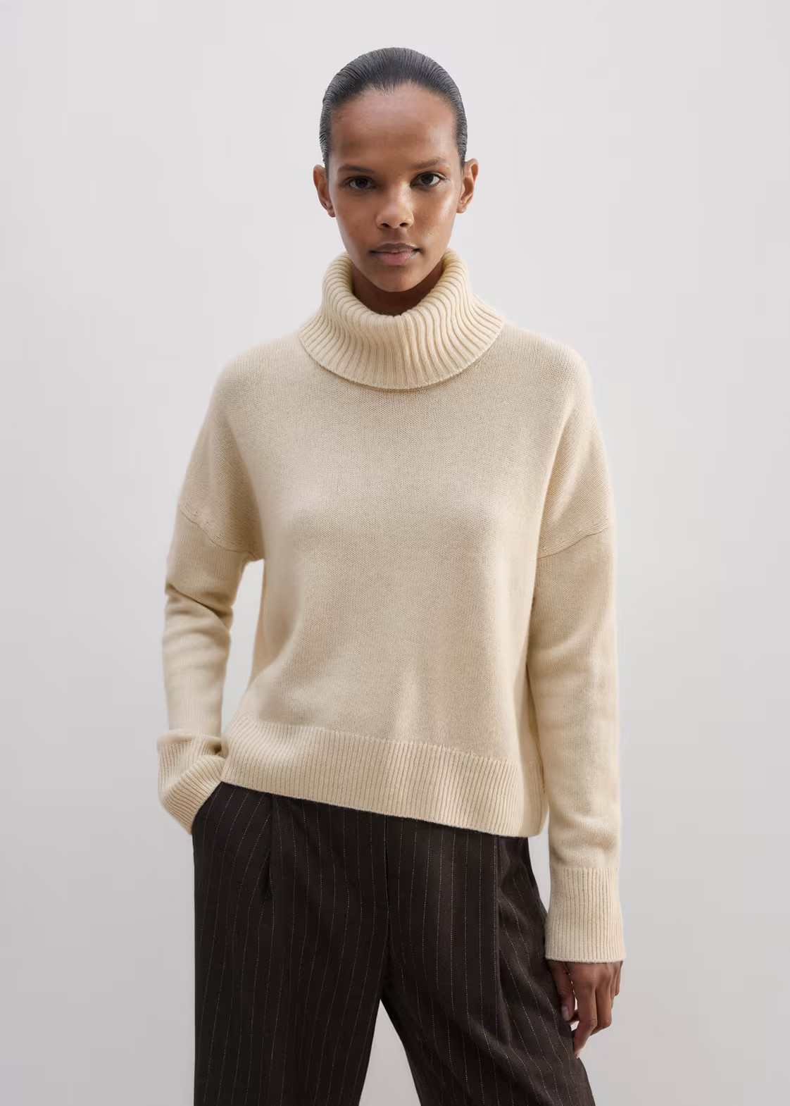 Merino Cashmere Curved Hem Jumper + Snood | ME+EM Global (Excluding US)