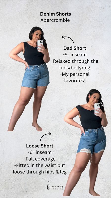 I tried on Abercrombie’s denim shorts so you don’t have to! 🖤 Midsize Denim Shorts | Curvy Jean Shorts | Midsize Shorts | Midsize Fashion

#LTKmidsize #LTKstyletip #LTKSeasonal