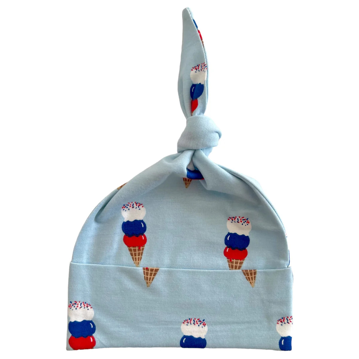 Knot Beanie, Blue Ice Cream | SpearmintLOVE