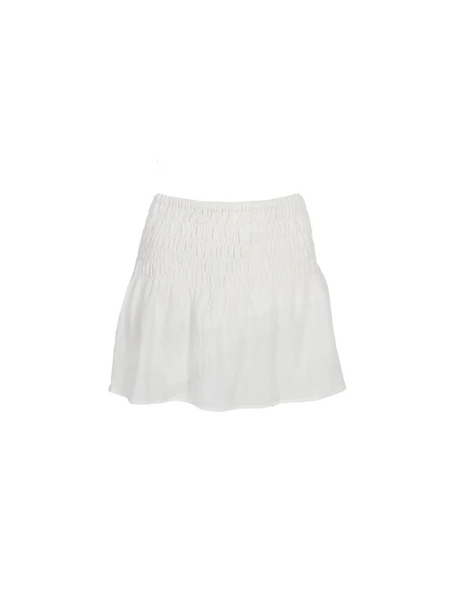 Trevani Ribbon Mini Skirt Ivory | Princess Polly US