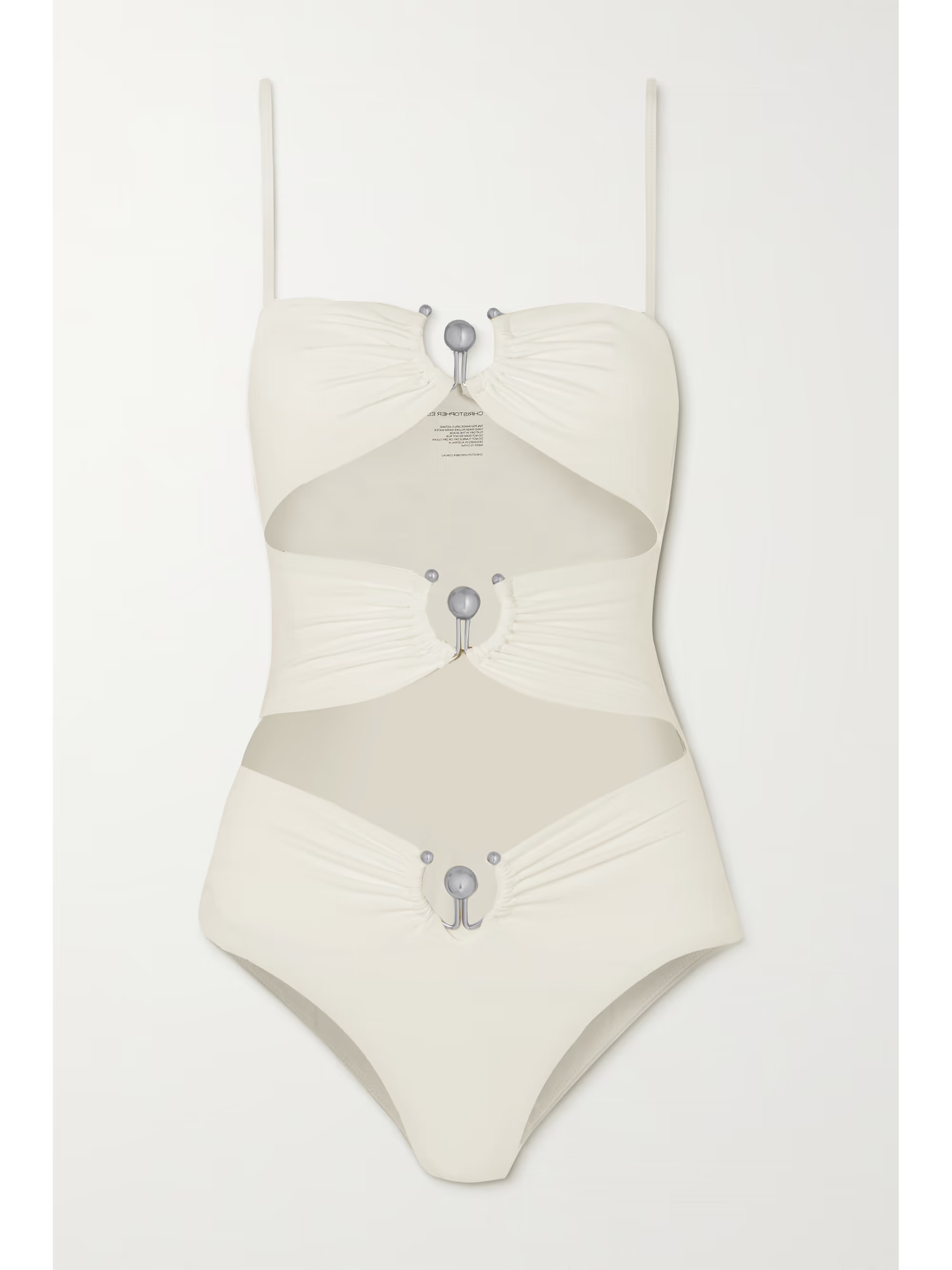 Embellished cutout swimsuit | NET-A-PORTER (US)