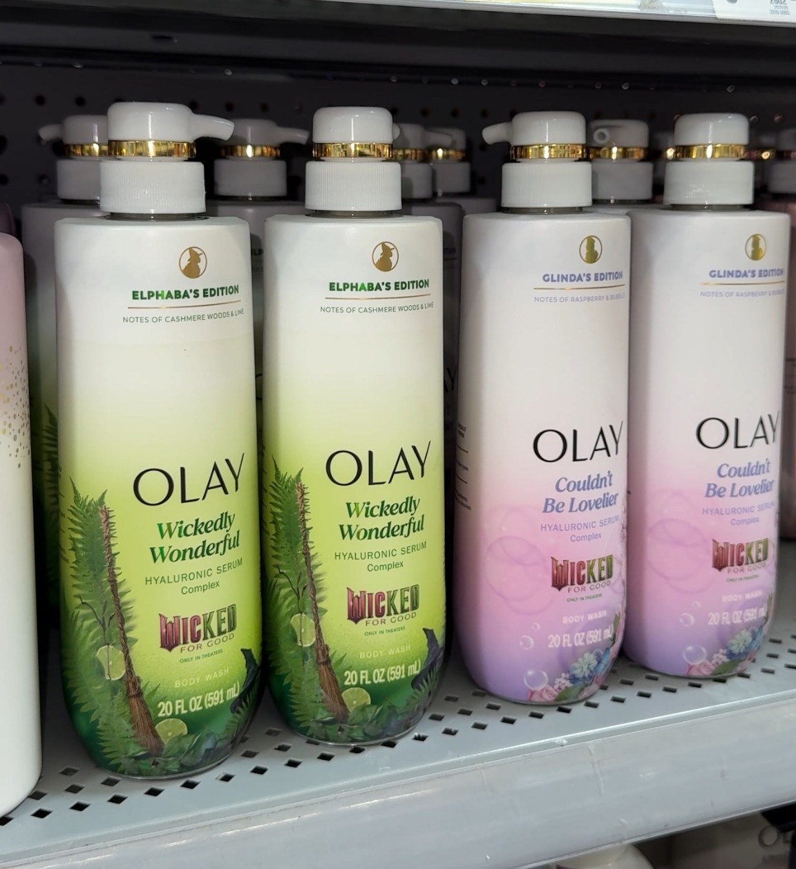Olay Wickedly Wonderful, Olay Couldn’t Be Lovelier, Olay Wicked for Good, Wicked musical body wash, limited edition Olay, Olay Elphaba edition, Olay Glinda edition, Olay cashmere woods lime, Olay raspberry bubbles, hyaluronic serum body wash, Walmart Olay find, Olay limited edition body care, Olay Walmart clearance, Olay holiday scents, Olay Wicked collection, Olay Wicked scents, Wicked themed body wash, Walmart beauty find, Olay moisturizing body wash, Olay skincare for body, Olay hydrating body wash

#LTKBeauty #LTKSeasonal #LTKFindsUnder50