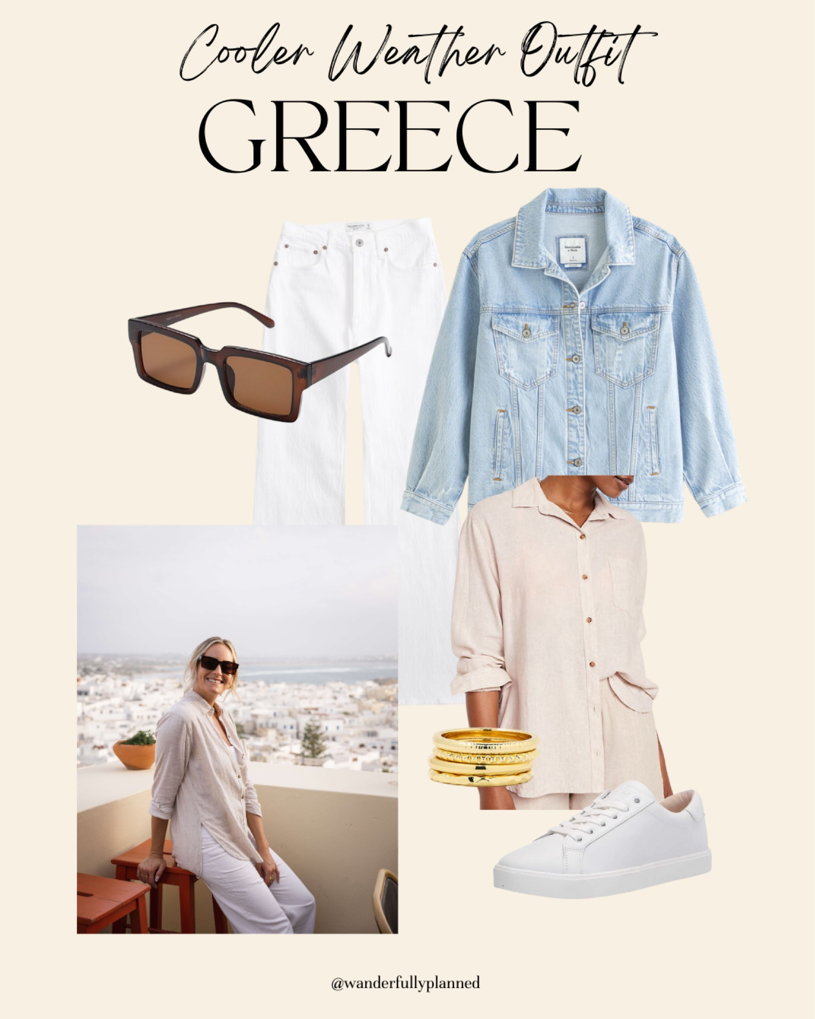 Cooler weather outfit for Greece 💙#greece #outfitinspo

#LTKfindsunder100
