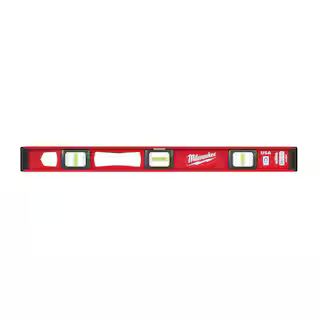 Milwaukee 24 in. Magnetic I-Beam Level-MLIBM24 - The Home Depot | The Home Depot