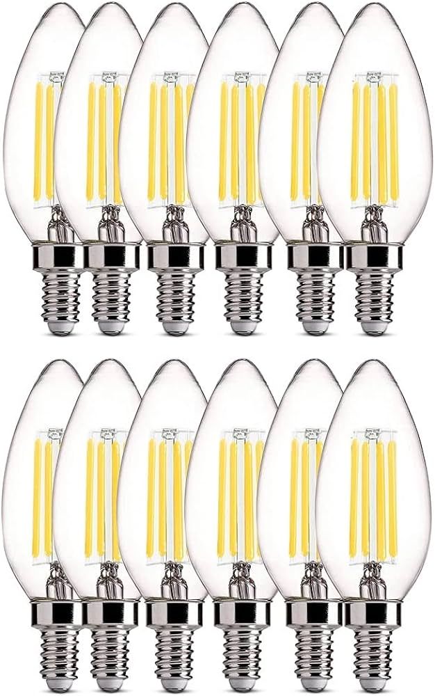 BULBMASTER E12 LED Candelabra Bulb 40W Equivalent Dimmable LED Chandelier Light Bulbs 4W 2700K So... | Amazon (US)