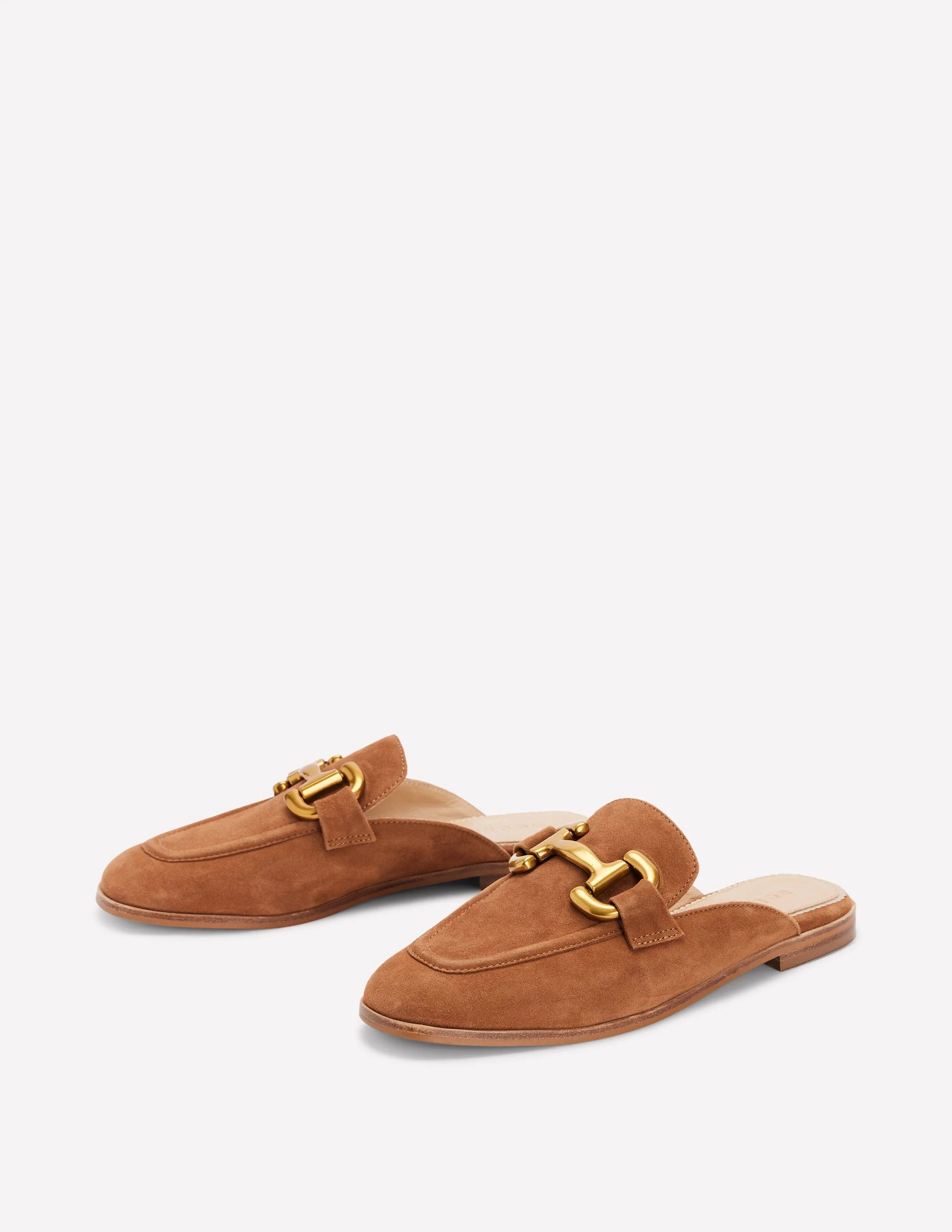 Iris Snaffle Mule Loafers-Tan | Boden UK