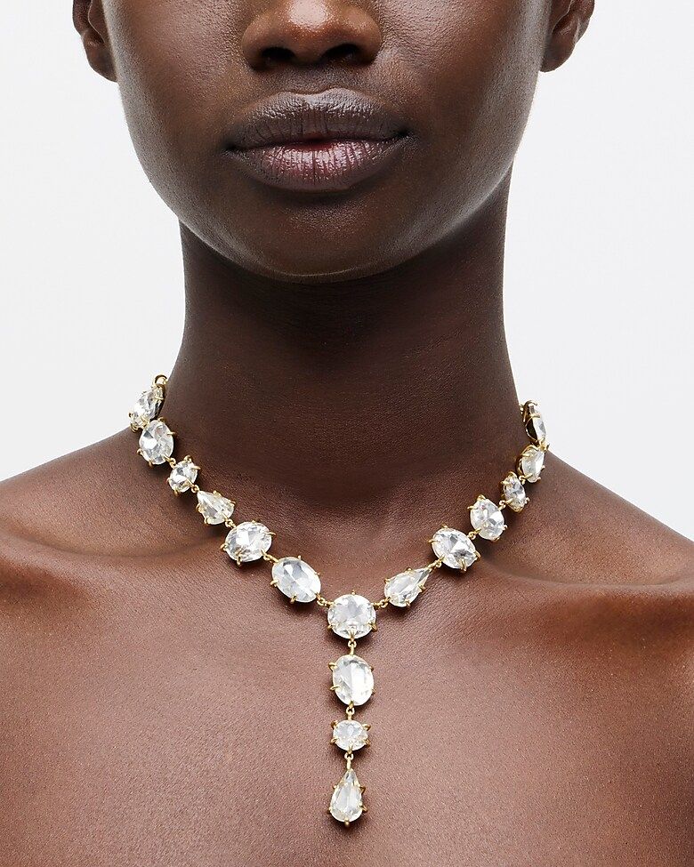Crystal lariat necklace | J.Crew US