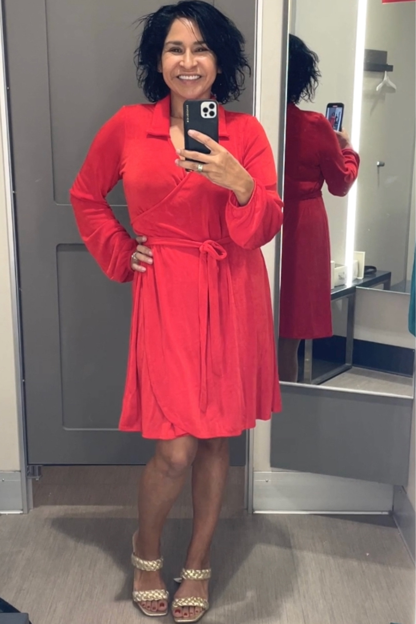 #christmas #holidaydress #christmasdress #reddress #goldshoes #goldsandals #holidayoutfit #festivelook #festive #valentines #wrapdress #fauxwrapdress #affordablefashion #target #targetdeals #wildfable

#LTKshoecrush #LTKSeasonal #LTKHoliday