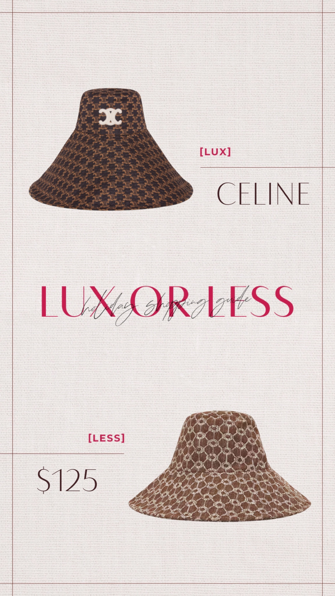 Luxe or less: Hat 🤎🤎