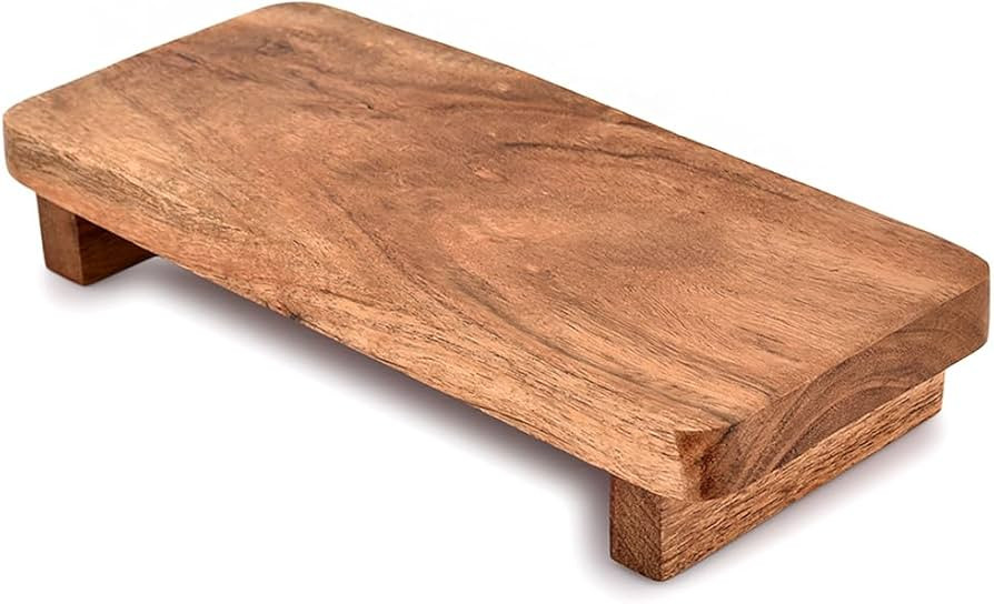 Soapdish Acacia Wood Decorative Soap Dispenser Tray for Display Rustic Kitchen Bathroom Counter S... | Amazon (US)