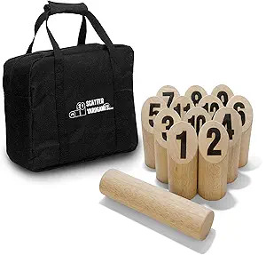 Yard Games Scatter Number Block Tossing Game with Durable Carrying Case and Heat Burned-in Number... | Amazon (US)