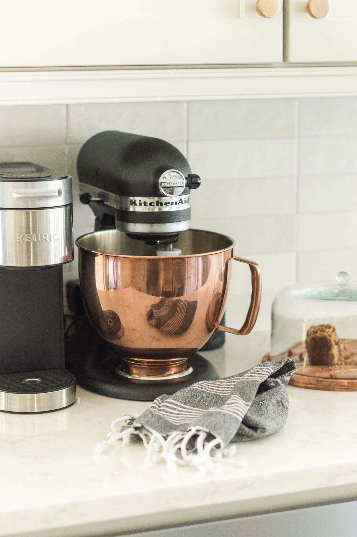 I like to switch out my KitchenAid mixing bowl to this copper colored one for the season to add a bit of extra warmth to my kitchen decor. home decor fall decor kitchen countertop styling kitchen tools Turkish hand towel dessert storage

#LTKSeasonal #LTKStyleTip #LTKHome