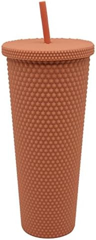 AQUAPHILE 24Oz Matte Studded Tumbler with Leak Proof Lid and Reusable Straw Water Cup Travel Mug ... | Amazon (US)