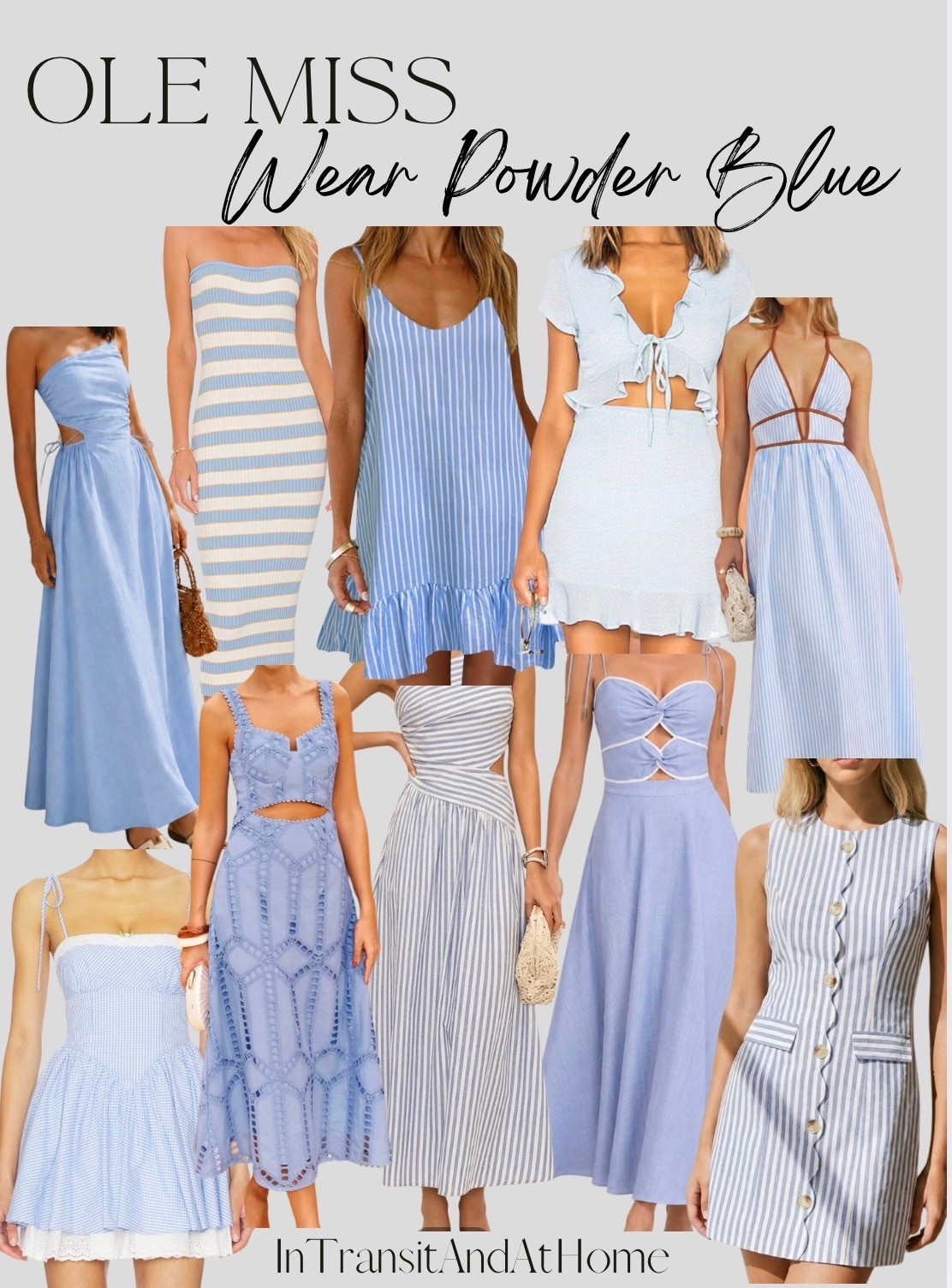 Ole Miss Football Season is Right Around the Corner!

Check out these powder blue dresses, which is the official team color for the first game of the season.

Sleeveless Long Tank Dress, Soft, Stretchable, Maternity, Baby Shower, Gender Reveal, Bump Friendly, Beach, Vacation Outfit Qearal Sundresses for Women Backless Cami Dress Tropical Beach Boho Dress 
Bathing Suit Cover Up,Sleeveless Floral Mini Short Sundress,Spaghetti Strap，with Pockets，Spring Summer Outfits
ZESICA Women's 2026 Summer Spaghetti Straps Midi Dress 
Sleeveless Sundress, Backless Long Dress, Flowy A Line Dress, Swing, Smocked Lace Dresses, High Waist, Wedding Guest Dress

#wearpowderblue #wearblue #lightbluedress #powderbluedress #gamedaydress #olemiss #hottytoddy #gorebels #rebelpride #pinstripedress

#LTKU #LTKmomlife #LTKgrwm