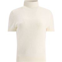 Allude Women's White Cashmere Sweater | Stylemyle (US)