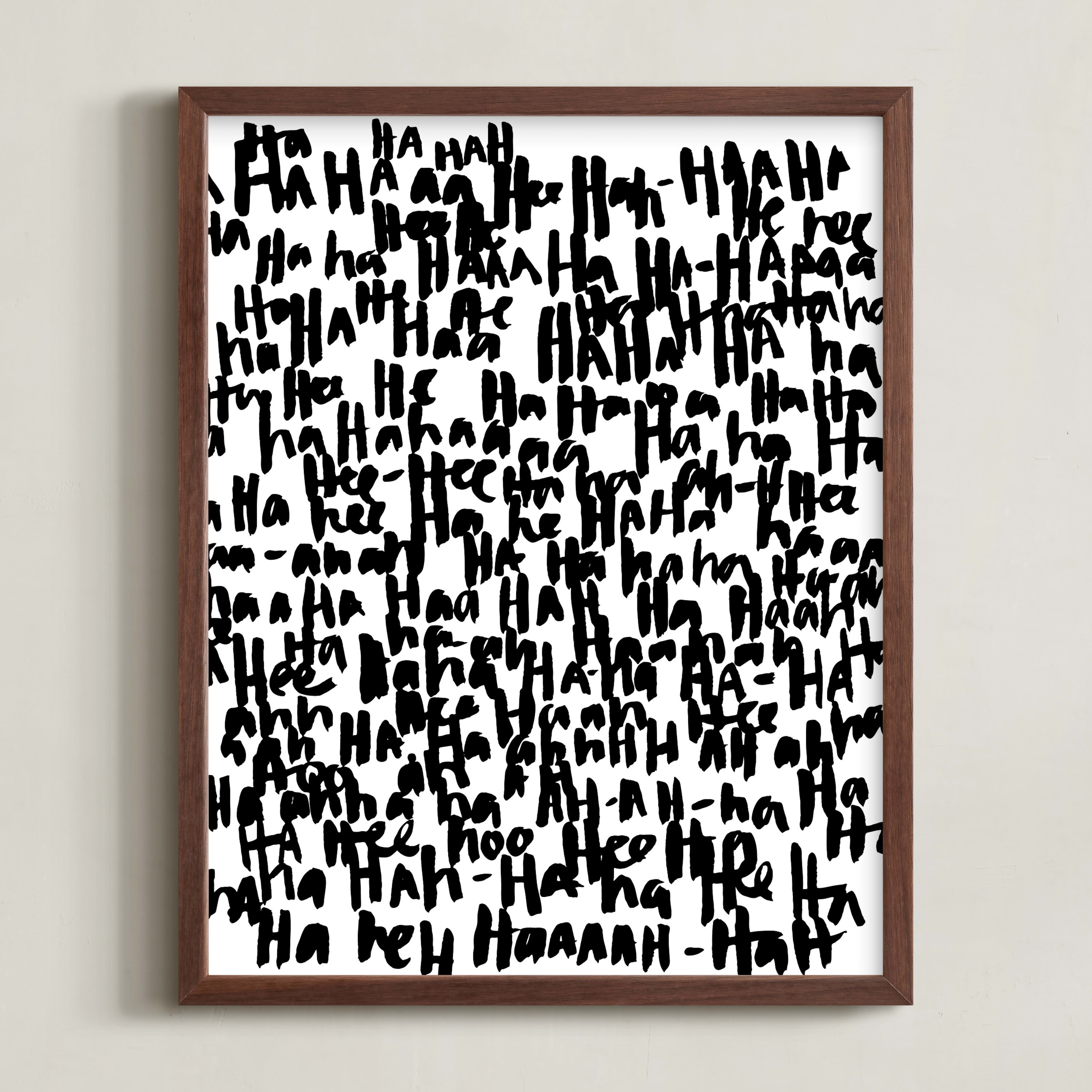 "HA-HA-HA-HA" - Graphic Limited Edition Art Print by Kate Roebuck. | Minted