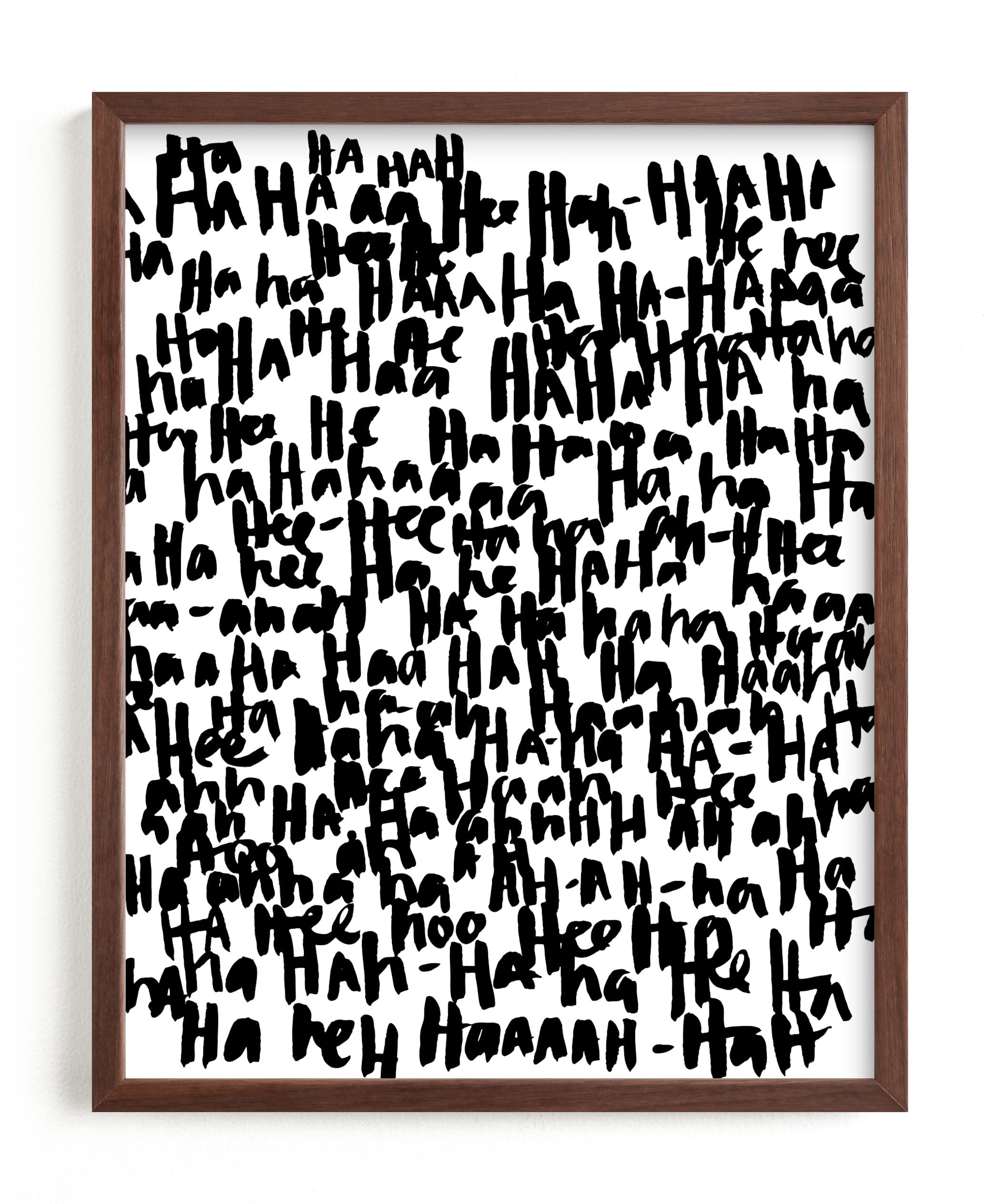 "HA-HA-HA-HA" - Graphic Limited Edition Art Print by Kate Roebuck. | Minted