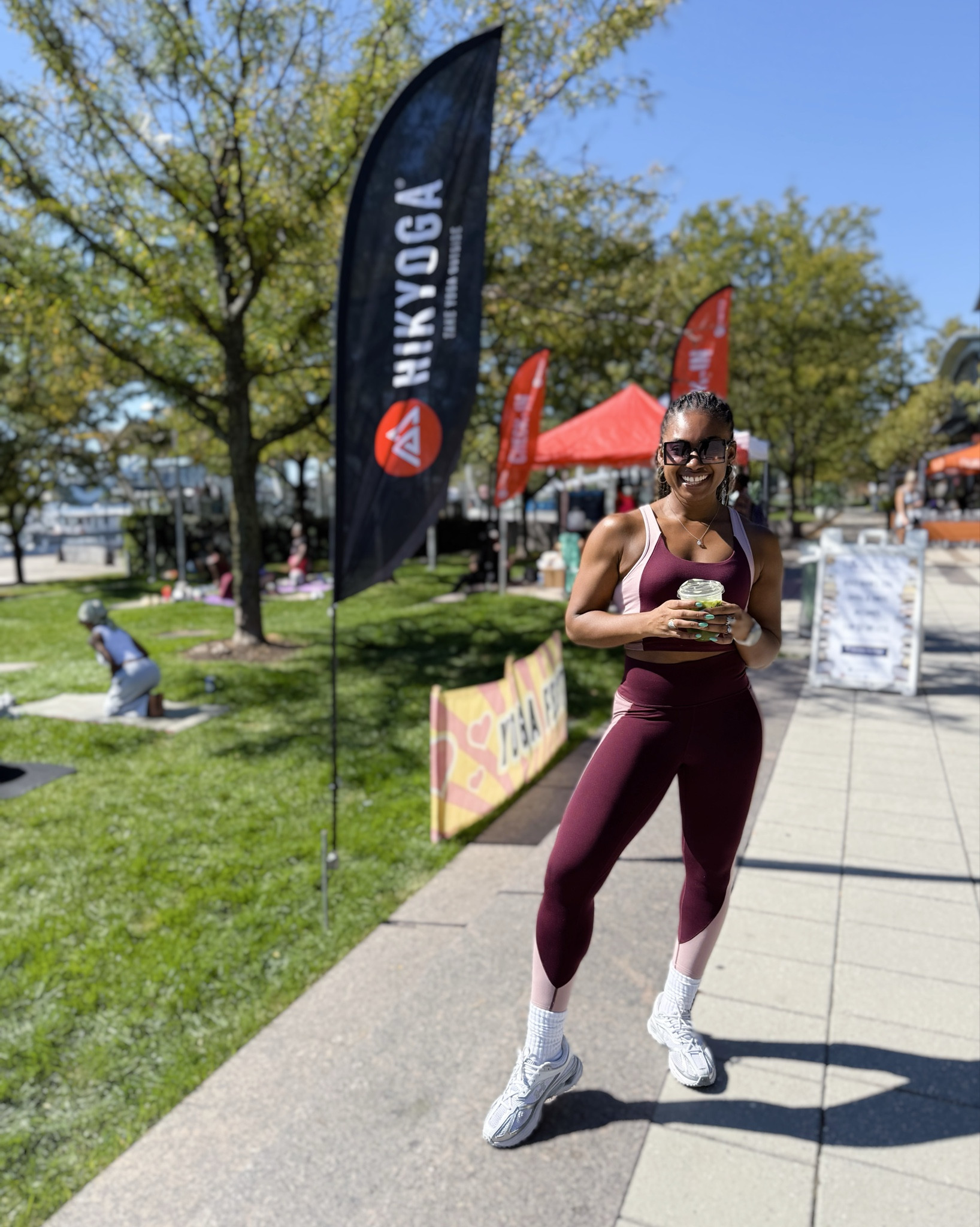 The color blocks on this matching Under Armout set is 🔥

#LTKActive