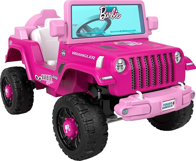 Power Wheels Barbie Jeep Wrangler Toddler Ride-On Toy with Driving Sounds, Multi-Terrain Traction... | Amazon (US)