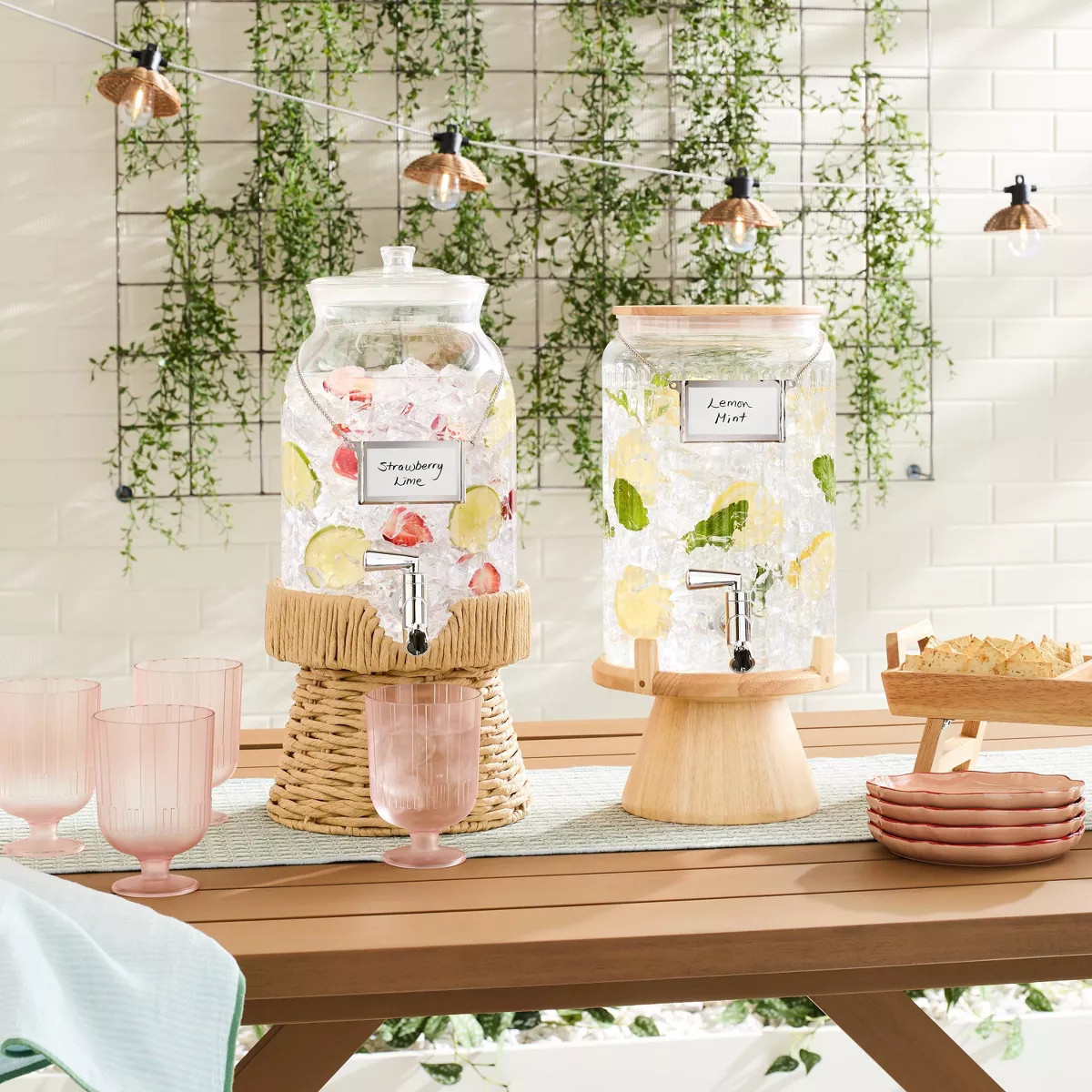 7L Drink Dispenser with Woven Stand - Hearth & Hand™ with Magnolia | Target