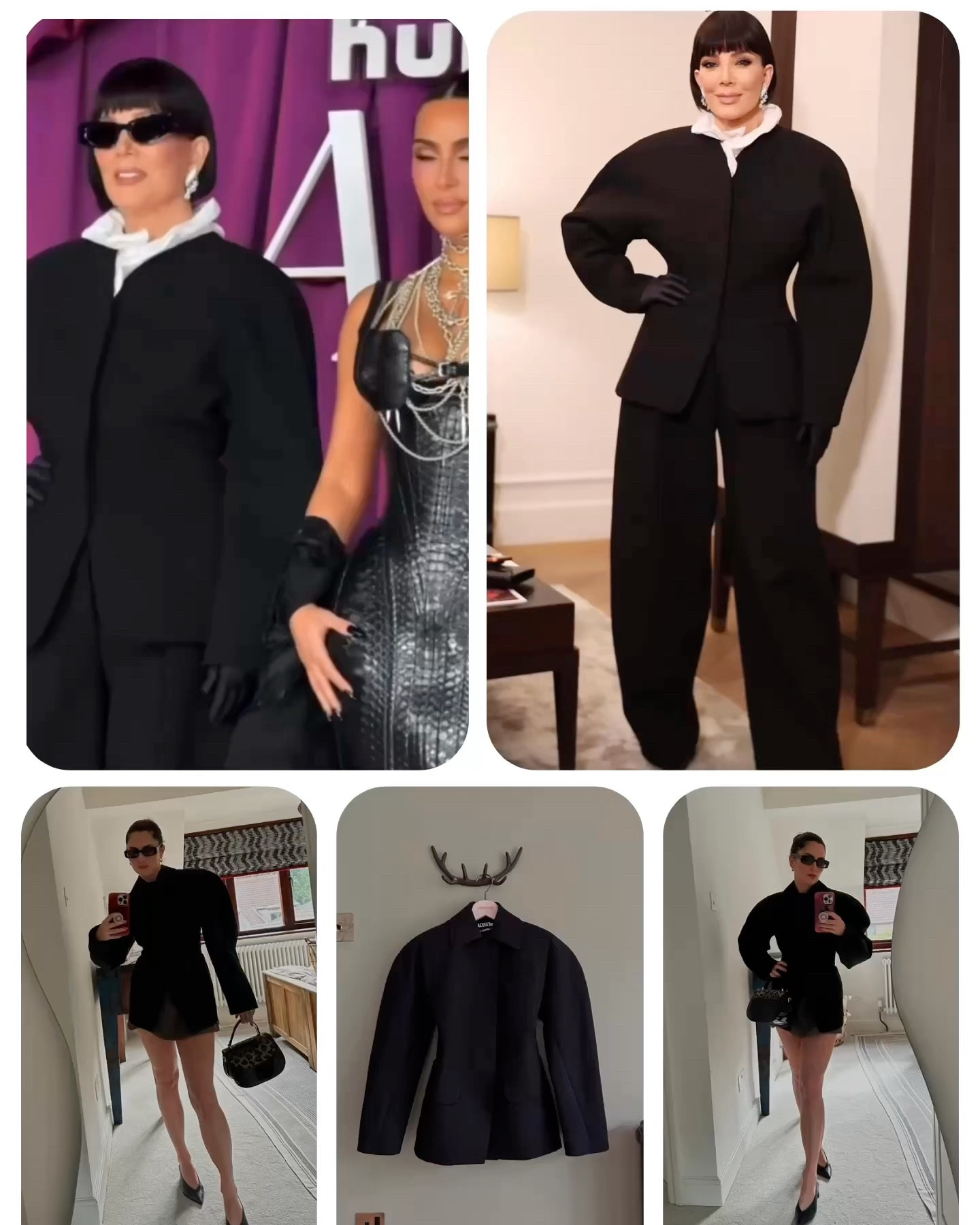 Jacquemus blazer that Kris Jenner All’s Fair premiere. 

Classy blazer, black blazer, work blazer, workwear 

#LTKuk #LTKstyletip #LTKautumn