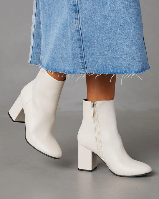 Strut It Faux Leather Heeled Booties | VICI