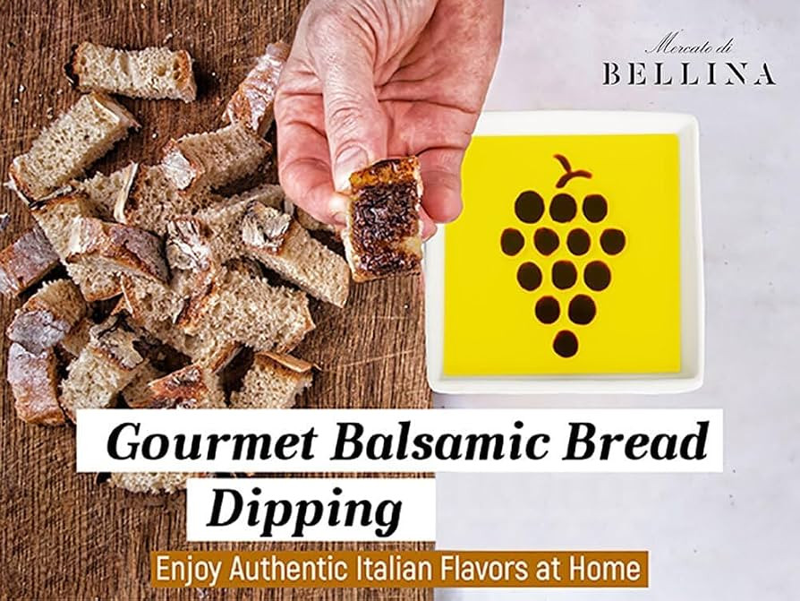 Mercato di Bellina Vineyard Select Olive Oil & Balsamic Dipping Plate | Amazon (US)