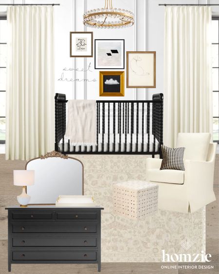 Nursery design! Black and white nursery, gender neutral, monochromatic 

#LTKhome #LTKbaby #LTKfamily