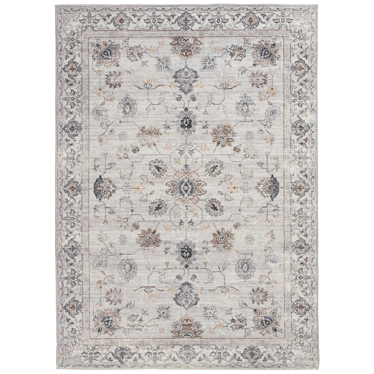 Better Homes & Gardens Persian Blooms Ivory Faux Fur Indoor Area Rug,  8'x10' | Walmart (US)