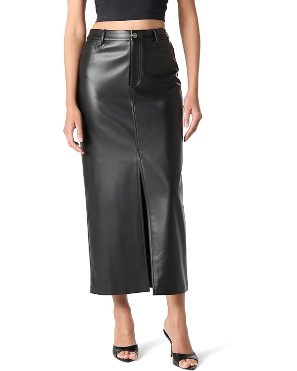 The Drop Women's Larissa Vegan Leather Maxi Skirt | Amazon (US)