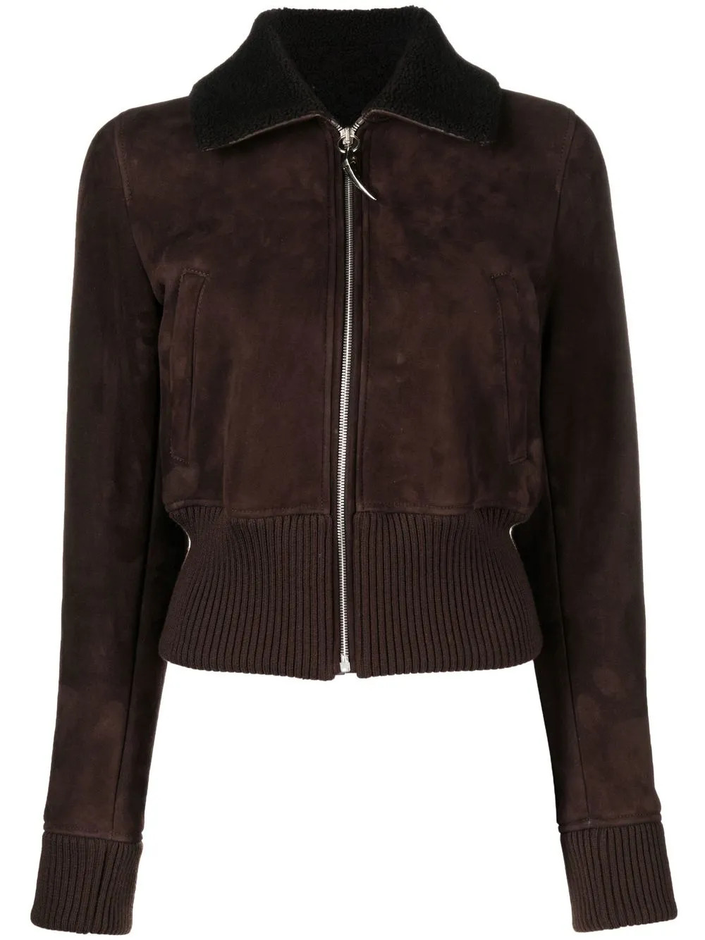Roberto Cavalli Suede Bomber Jacket - Farfetch | Farfetch Global