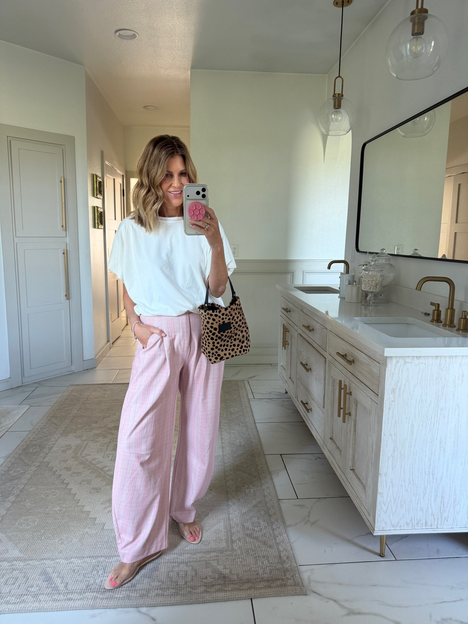 Wearing a size medium pants and top

#LTKOver40 #LTKootd