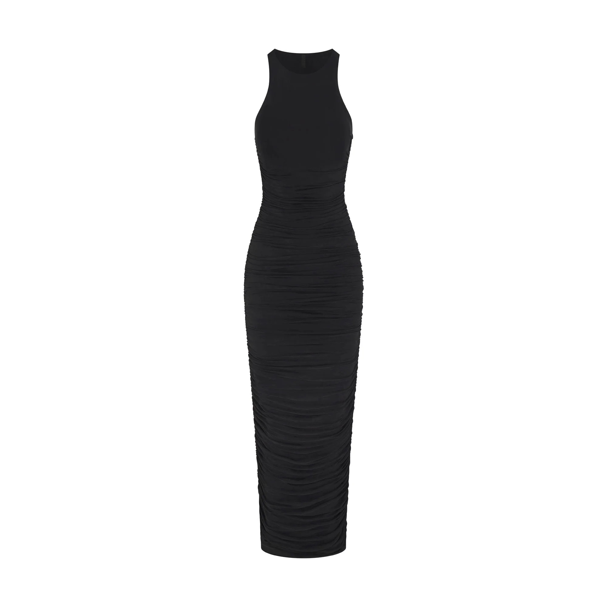 CUPRO JERSEY RUCHED LONG DRESS | SKIMS (US)
