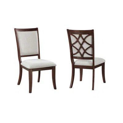 Traditional Dining Dining Chairs Set Of 2Pc, Wooden Upholstered Seat Formal Chairs Dinng Room Furniture | Wayfair North America